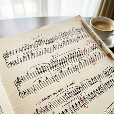 楽譜に残る、プロの添削